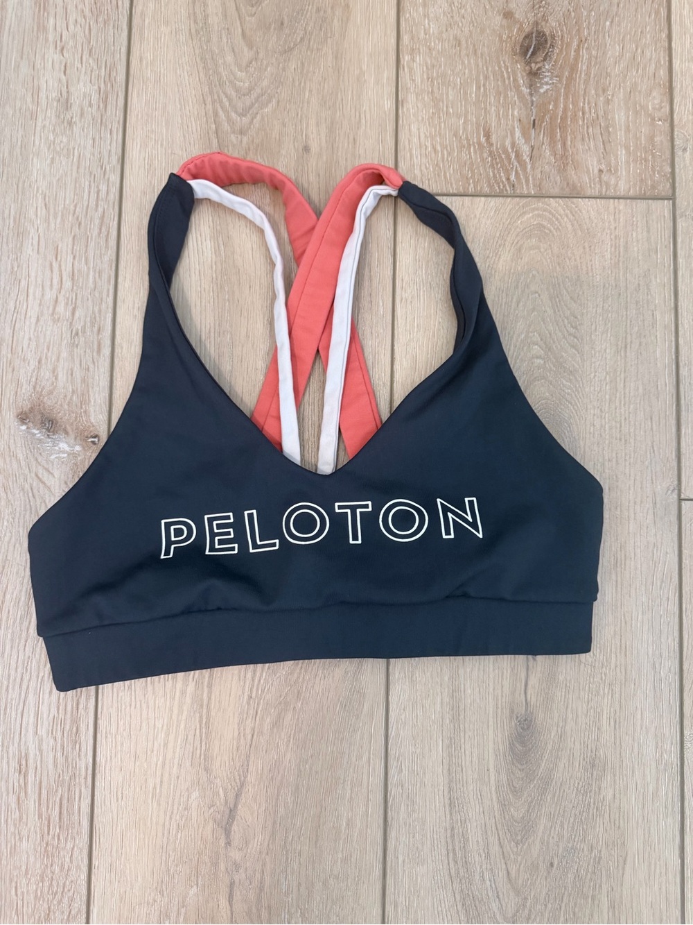 Peloton Navy Strappy Sports Bra Women’s Medium